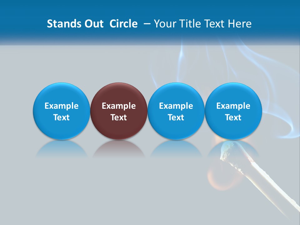 A Blue Smoke Powerpoint Presentation Is Shown PowerPoint Template