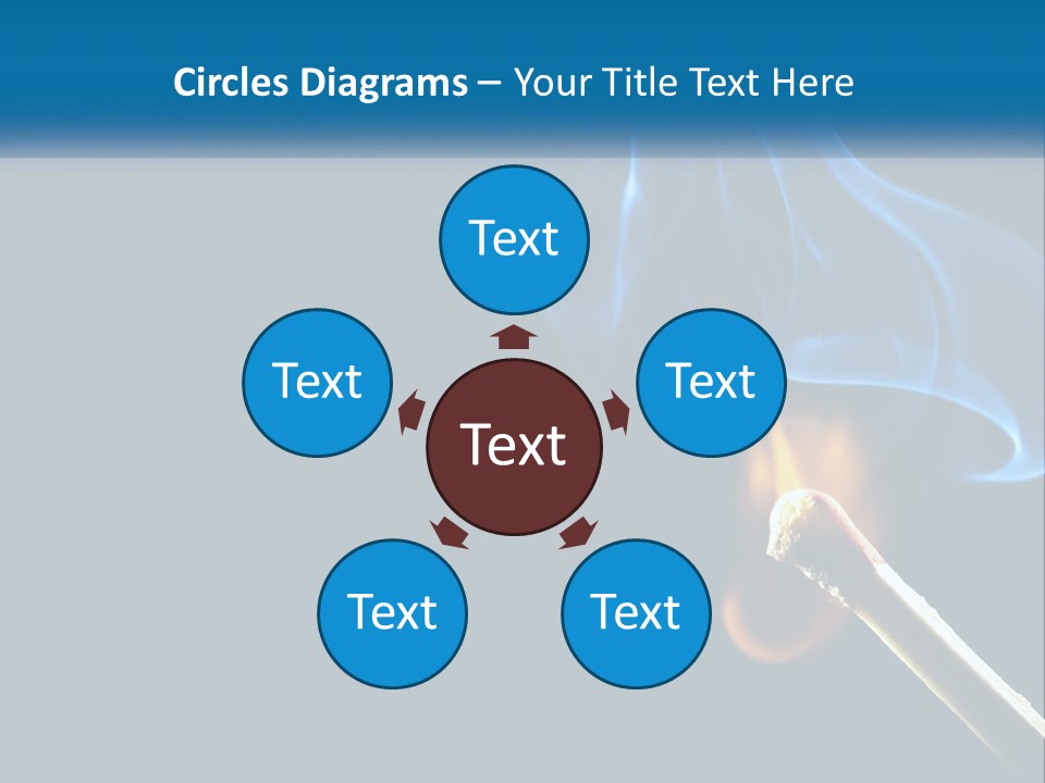 A Blue Smoke Powerpoint Presentation Is Shown PowerPoint Template