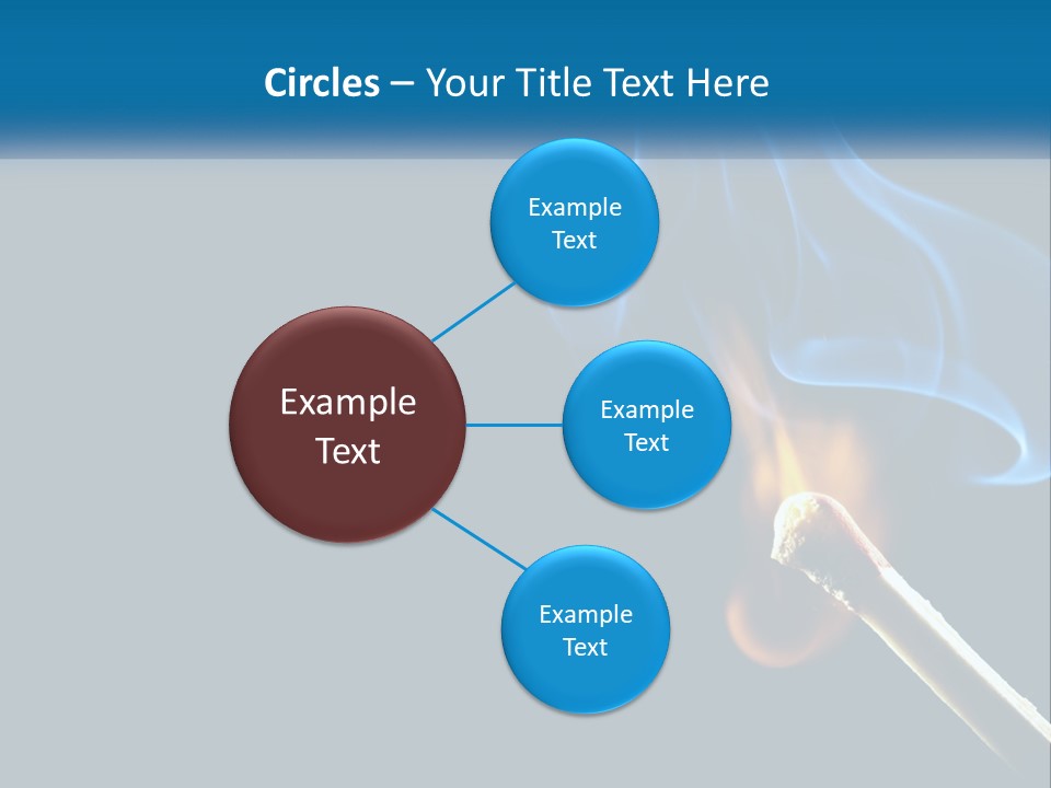 A Blue Smoke Powerpoint Presentation Is Shown PowerPoint Template
