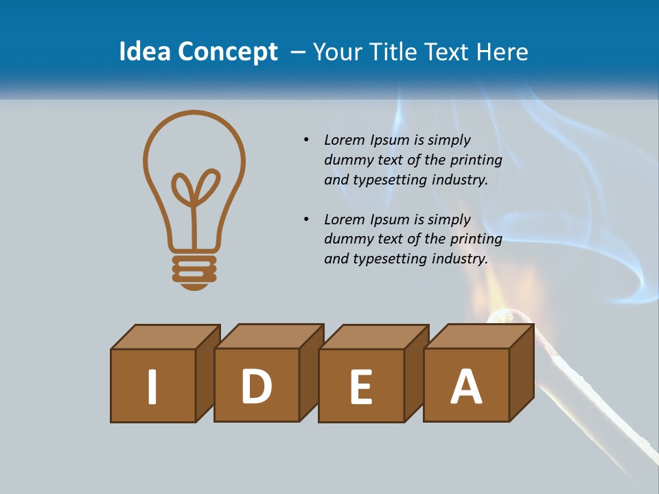 A Blue Smoke Powerpoint Presentation Is Shown PowerPoint Template