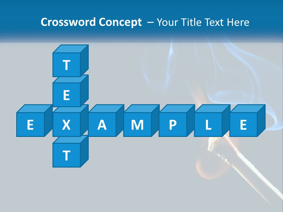 A Blue Smoke Powerpoint Presentation Is Shown PowerPoint Template