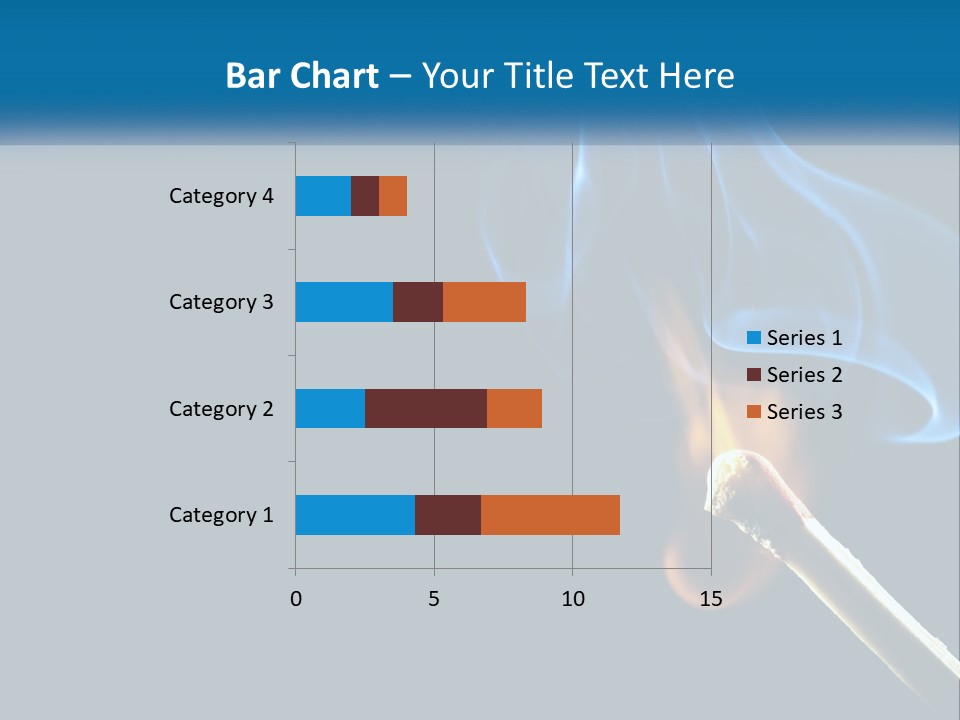 A Blue Smoke Powerpoint Presentation Is Shown PowerPoint Template