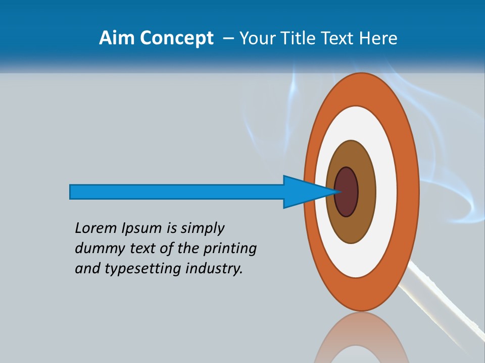 A Blue Smoke Powerpoint Presentation Is Shown PowerPoint Template