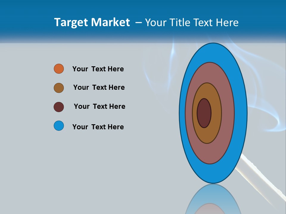 A Blue Smoke Powerpoint Presentation Is Shown PowerPoint Template