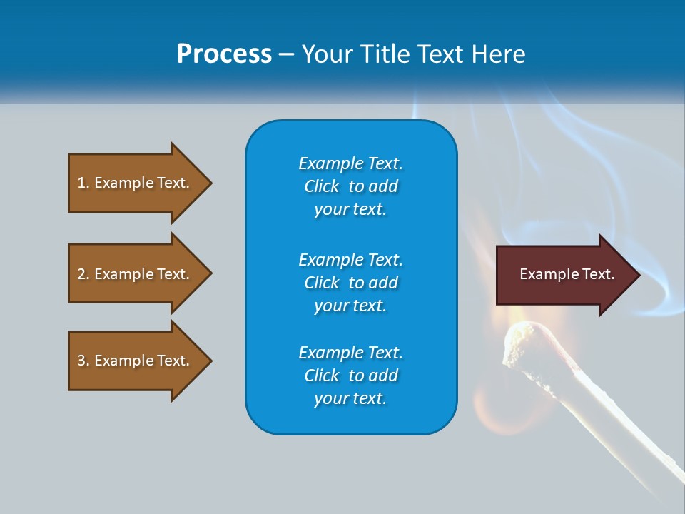 A Blue Smoke Powerpoint Presentation Is Shown PowerPoint Template