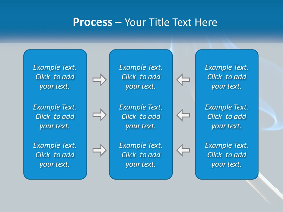 A Blue Smoke Powerpoint Presentation Is Shown PowerPoint Template