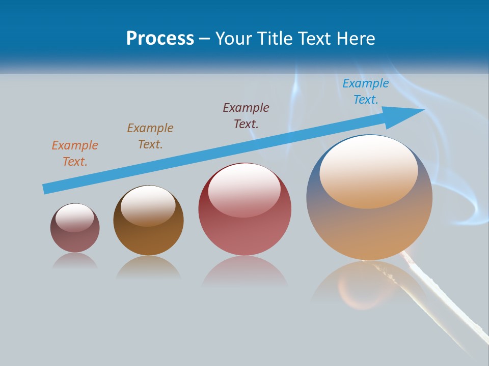 A Blue Smoke Powerpoint Presentation Is Shown PowerPoint Template
