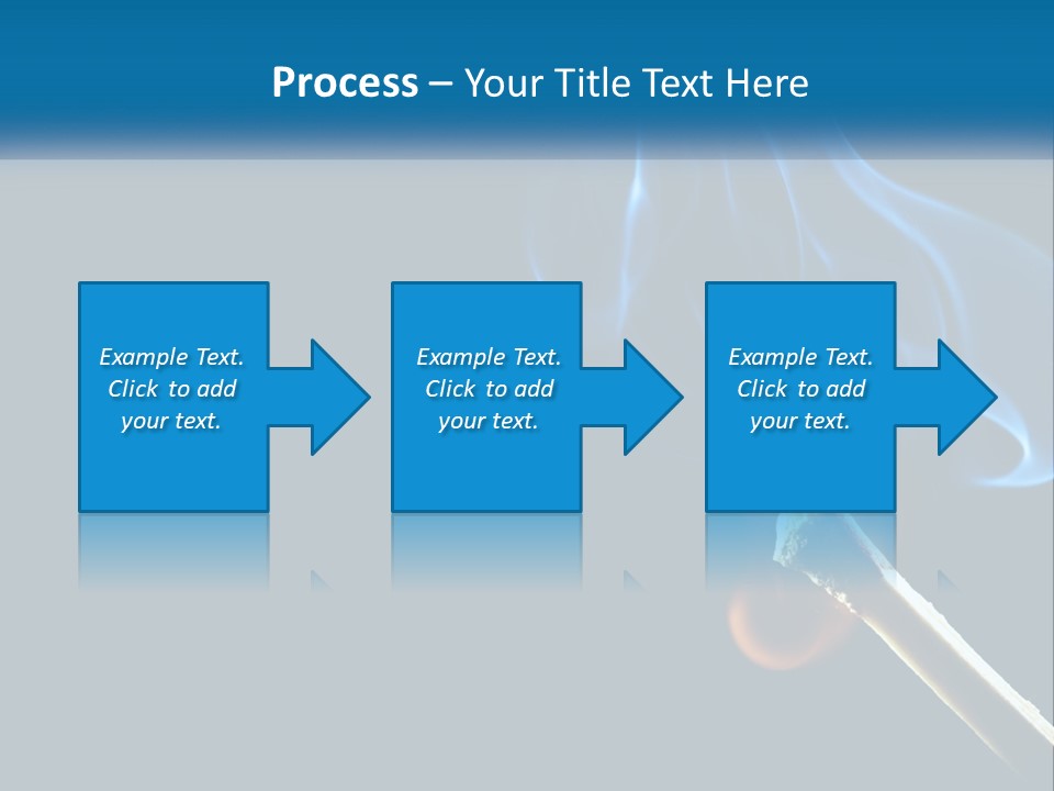 A Blue Smoke Powerpoint Presentation Is Shown PowerPoint Template