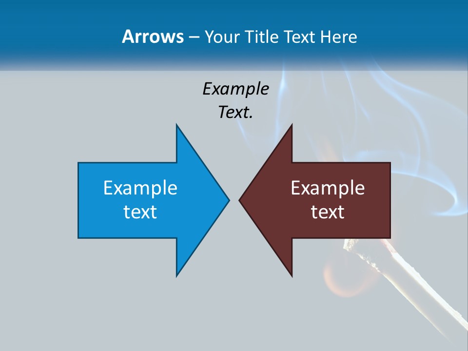 A Blue Smoke Powerpoint Presentation Is Shown PowerPoint Template