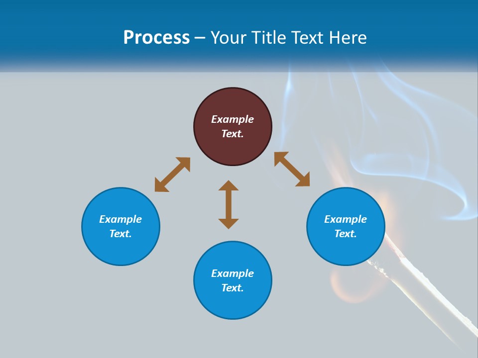 A Blue Smoke Powerpoint Presentation Is Shown PowerPoint Template