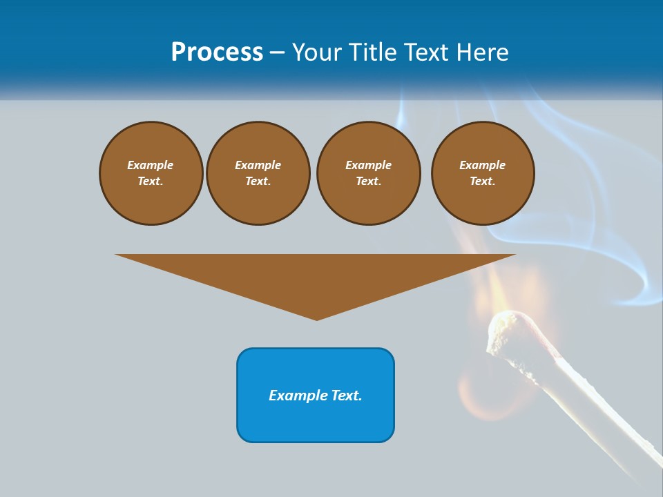 A Blue Smoke Powerpoint Presentation Is Shown PowerPoint Template