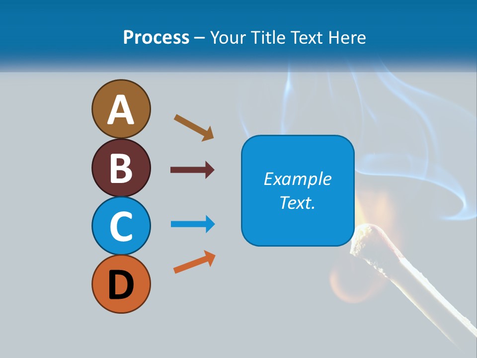 A Blue Smoke Powerpoint Presentation Is Shown PowerPoint Template