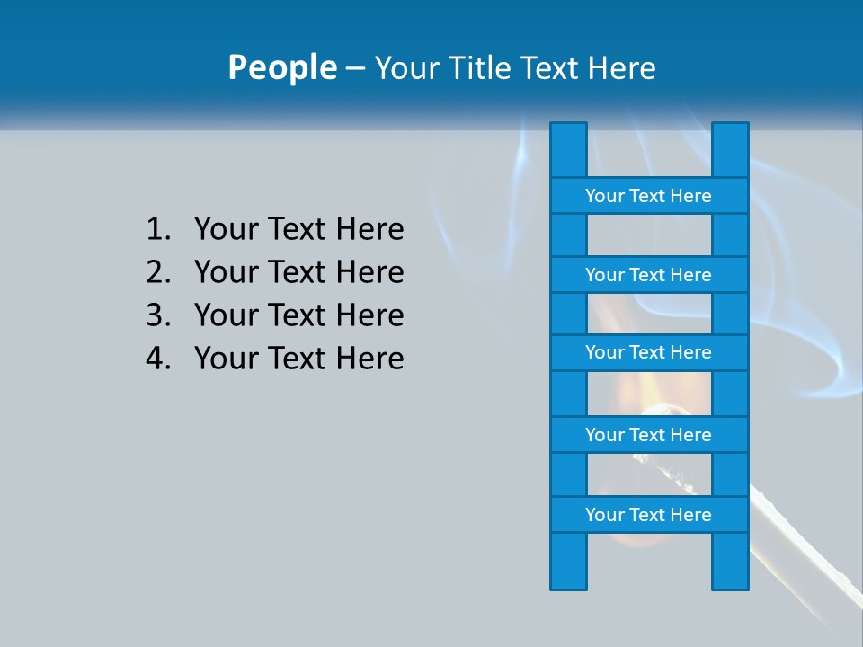 A Blue Smoke Powerpoint Presentation Is Shown PowerPoint Template