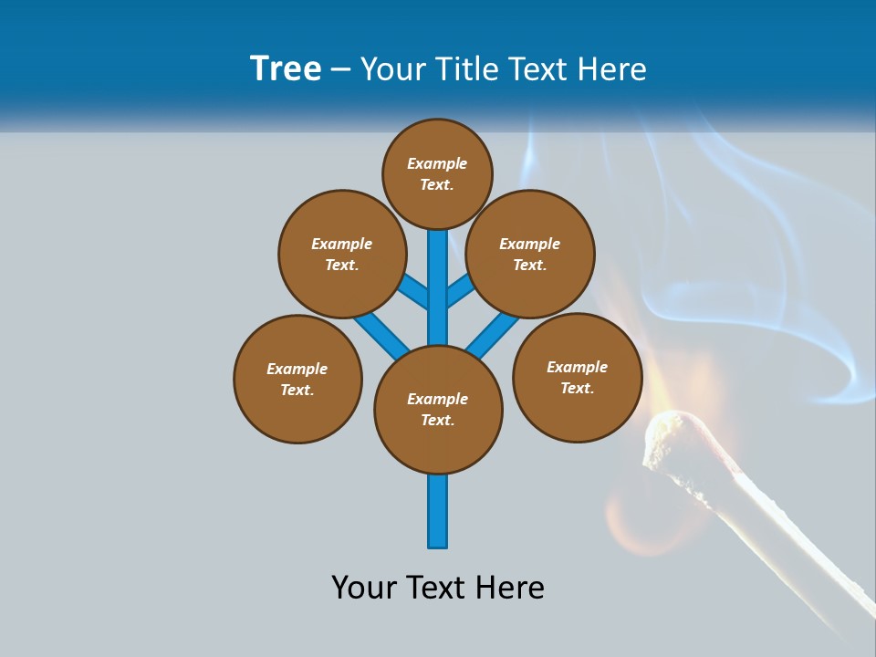 A Blue Smoke Powerpoint Presentation Is Shown PowerPoint Template