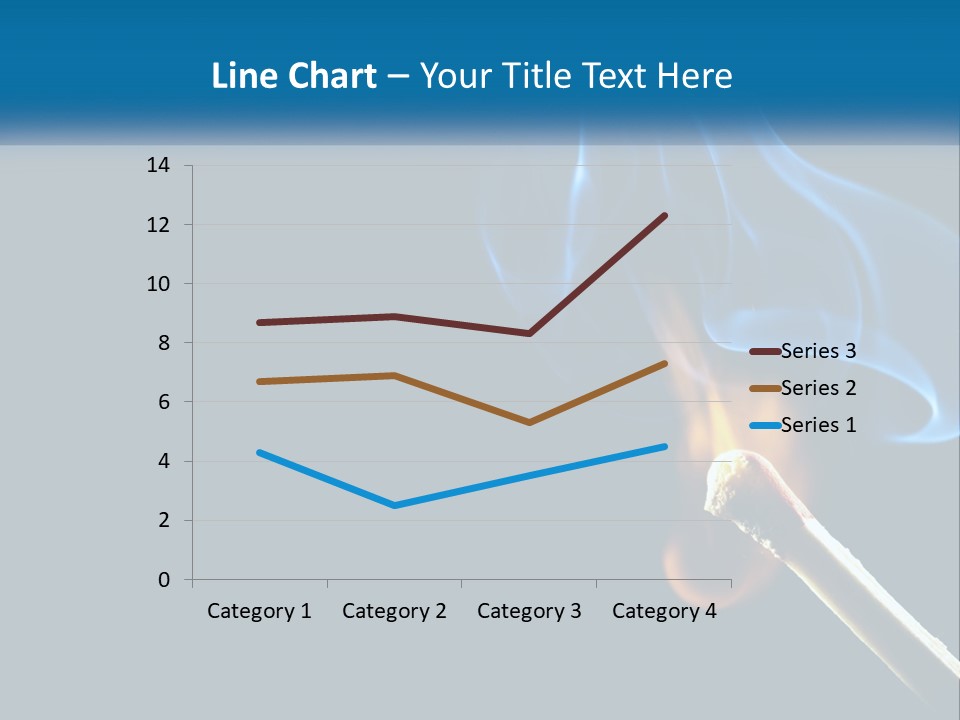 A Blue Smoke Powerpoint Presentation Is Shown PowerPoint Template