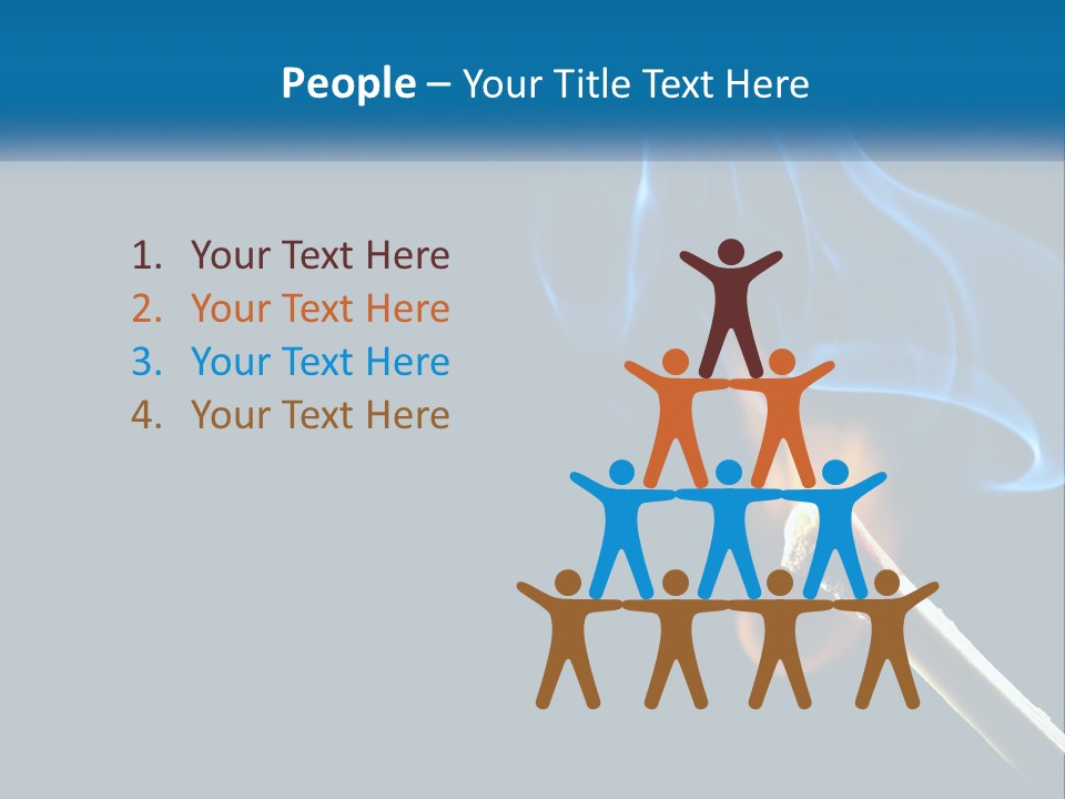 A Blue Smoke Powerpoint Presentation Is Shown PowerPoint Template