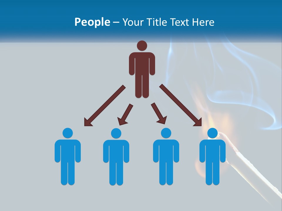 A Blue Smoke Powerpoint Presentation Is Shown PowerPoint Template