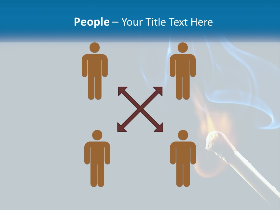 A Blue Smoke Powerpoint Presentation Is Shown PowerPoint Template