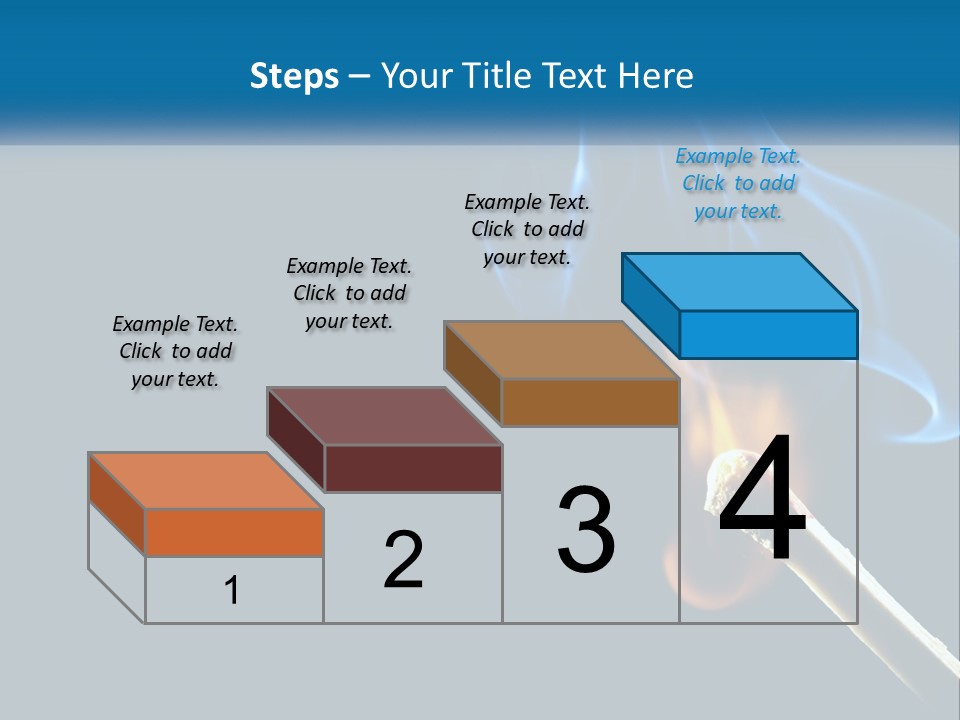 A Blue Smoke Powerpoint Presentation Is Shown PowerPoint Template