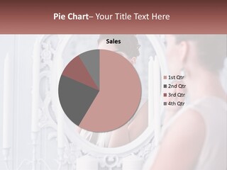 A Woman Looking At Herself In The Mirror PowerPoint Template