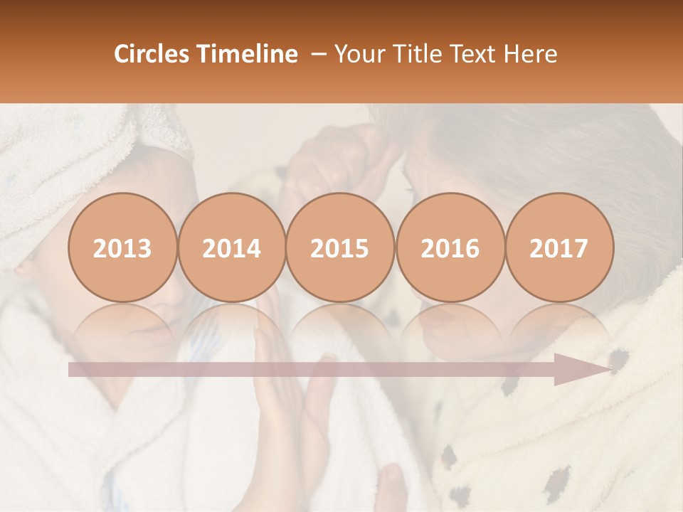 A Woman In A Bathrobe And A Woman With A Towel On Her Head PowerPoint Template