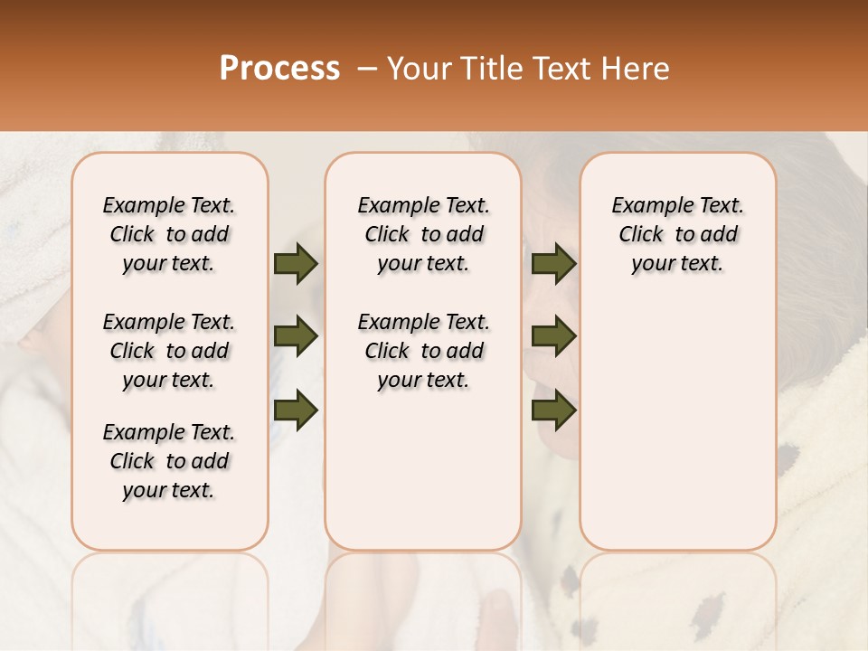 A Woman In A Bathrobe And A Woman With A Towel On Her Head PowerPoint Template