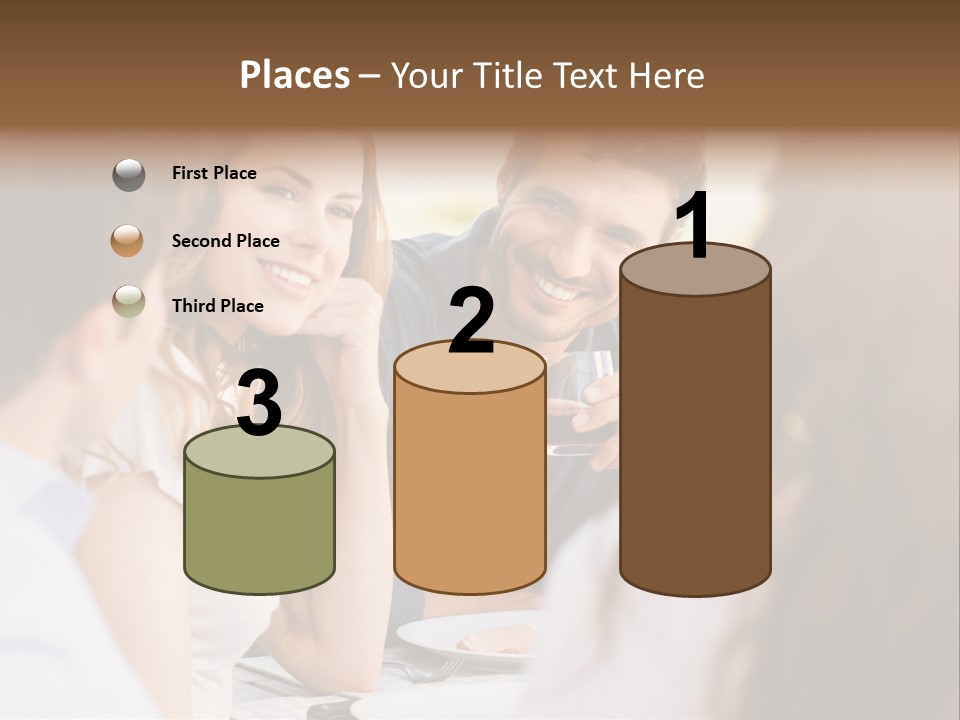 A Group Of People Sitting Around A Table Drinking Wine PowerPoint Template