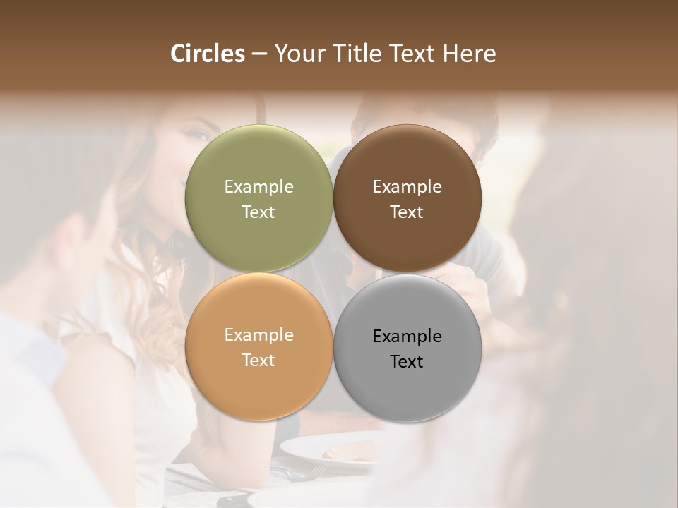 A Group Of People Sitting Around A Table Drinking Wine PowerPoint Template