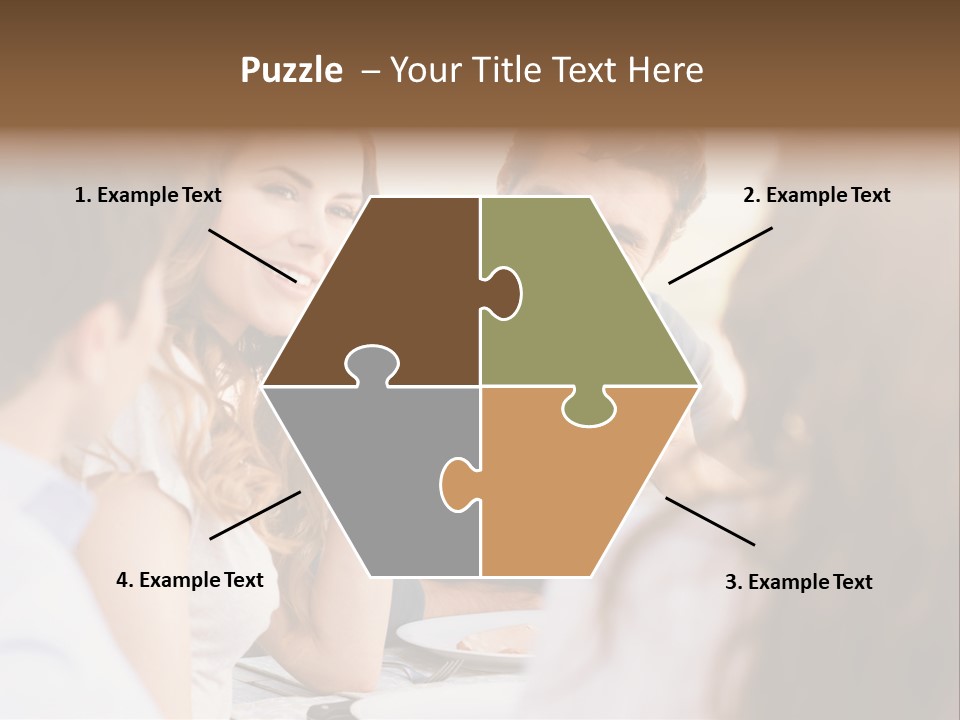 A Group Of People Sitting Around A Table Drinking Wine PowerPoint Template