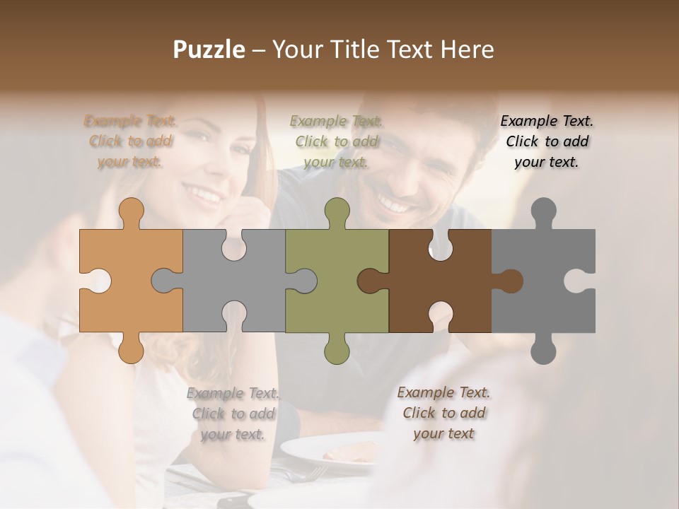 A Group Of People Sitting Around A Table Drinking Wine PowerPoint Template