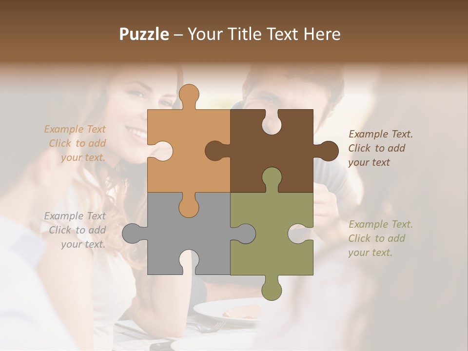 A Group Of People Sitting Around A Table Drinking Wine PowerPoint Template