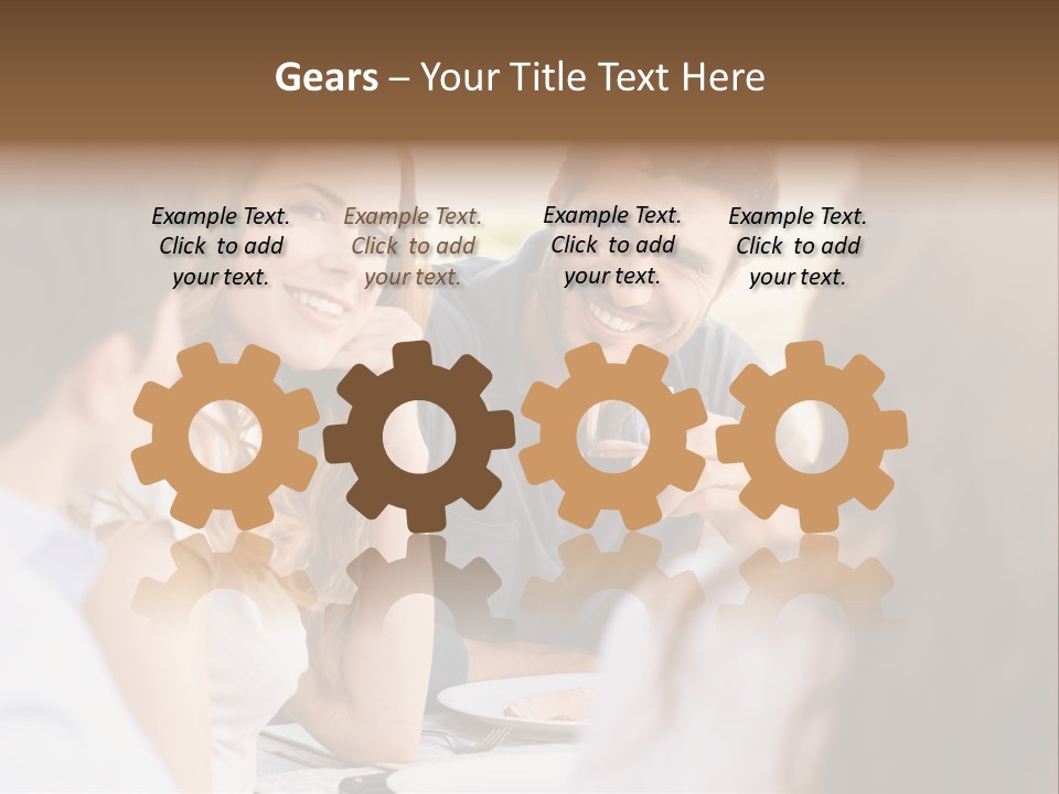 A Group Of People Sitting Around A Table Drinking Wine PowerPoint Template