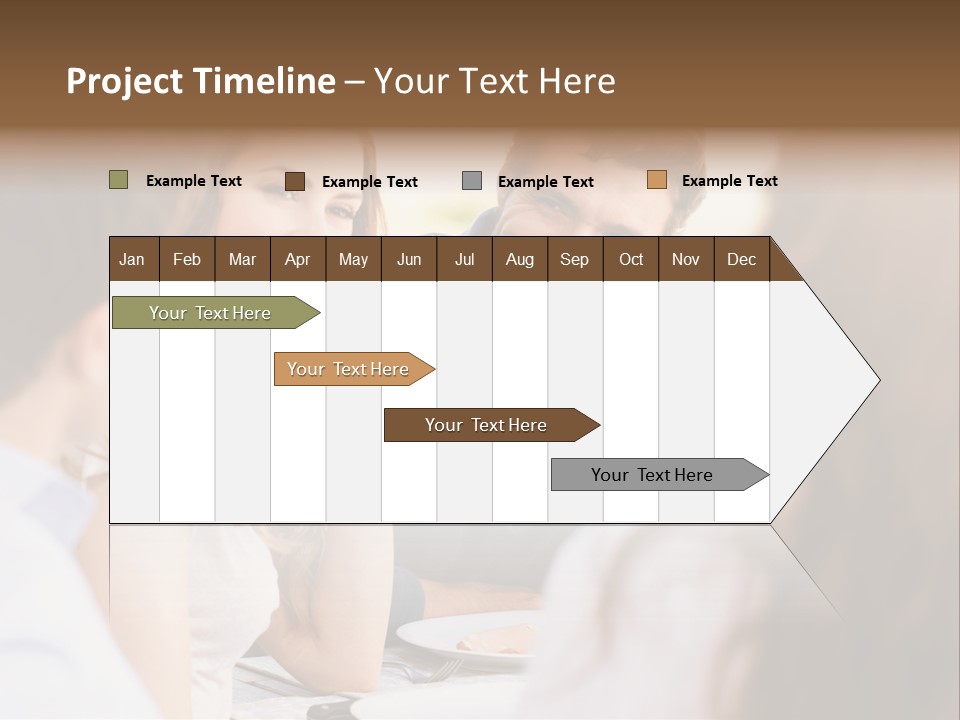 A Group Of People Sitting Around A Table Drinking Wine PowerPoint Template