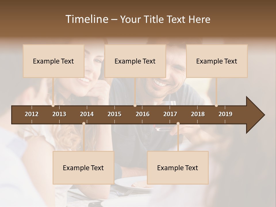 A Group Of People Sitting Around A Table Drinking Wine PowerPoint Template