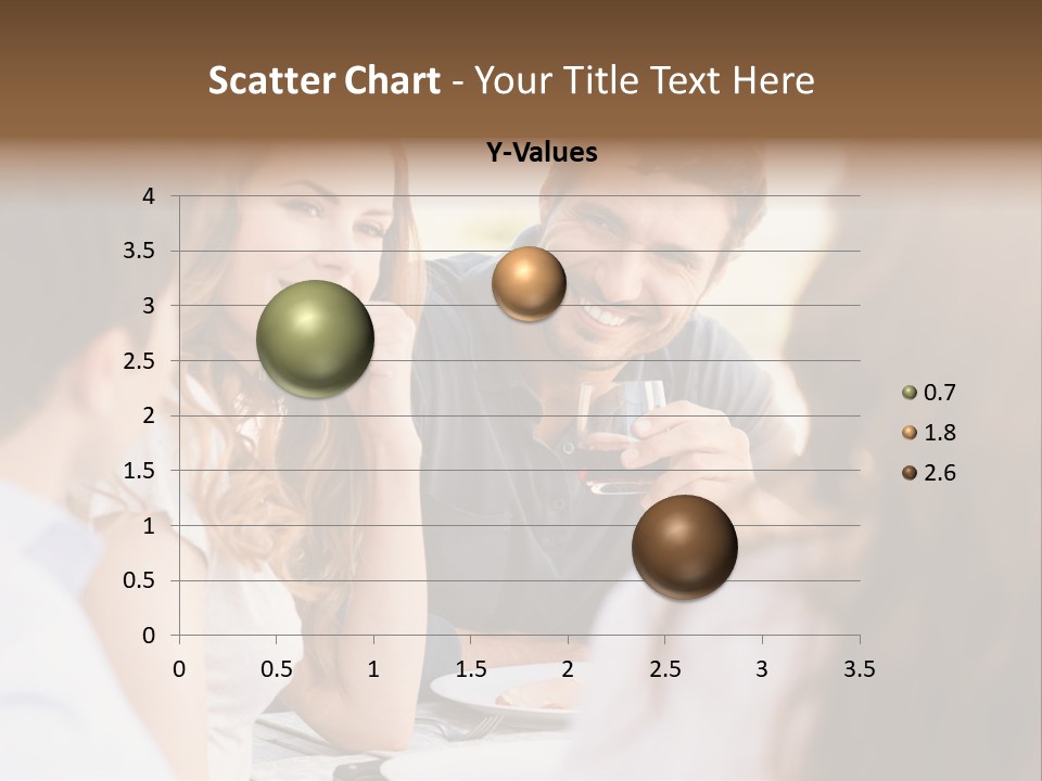 A Group Of People Sitting Around A Table Drinking Wine PowerPoint Template