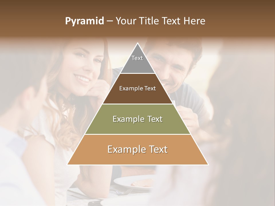 A Group Of People Sitting Around A Table Drinking Wine PowerPoint Template