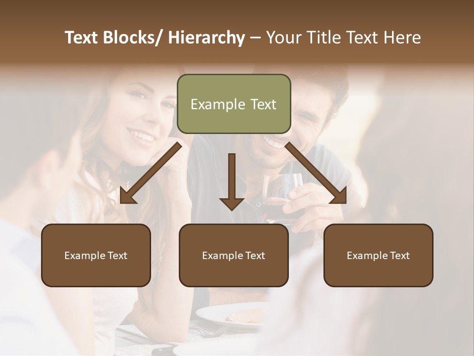 A Group Of People Sitting Around A Table Drinking Wine PowerPoint Template