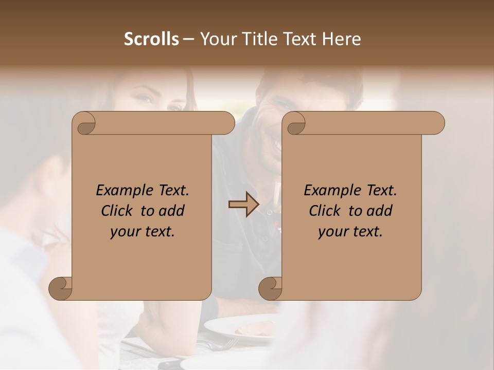 A Group Of People Sitting Around A Table Drinking Wine PowerPoint Template
