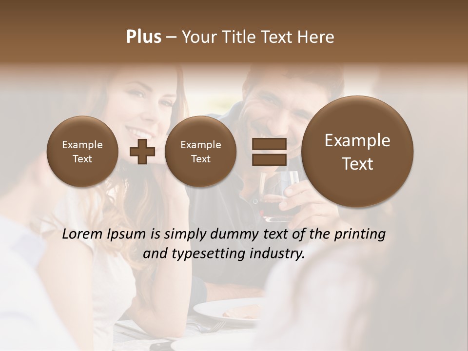 A Group Of People Sitting Around A Table Drinking Wine PowerPoint Template