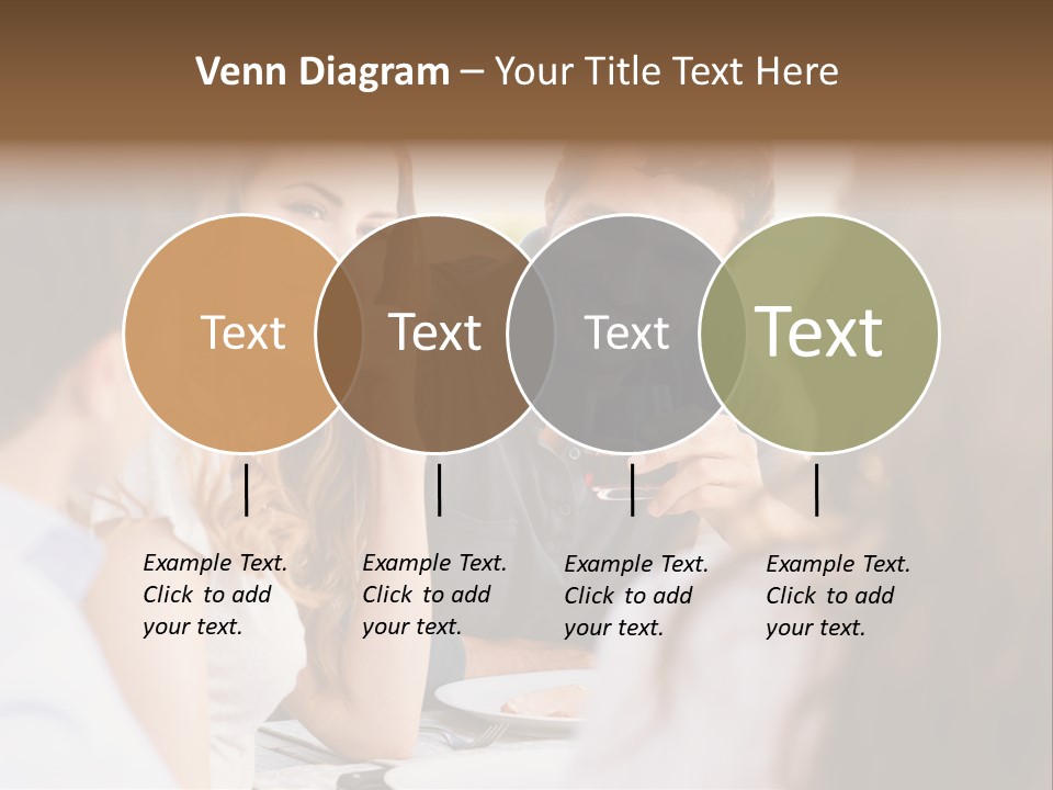 A Group Of People Sitting Around A Table Drinking Wine PowerPoint Template