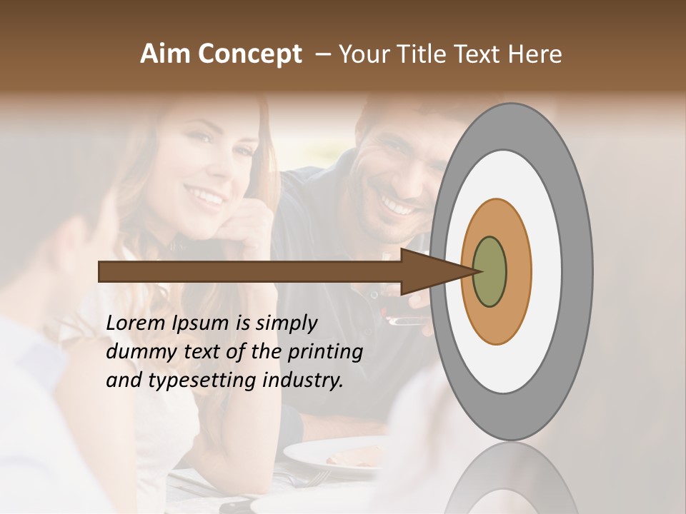 A Group Of People Sitting Around A Table Drinking Wine PowerPoint Template