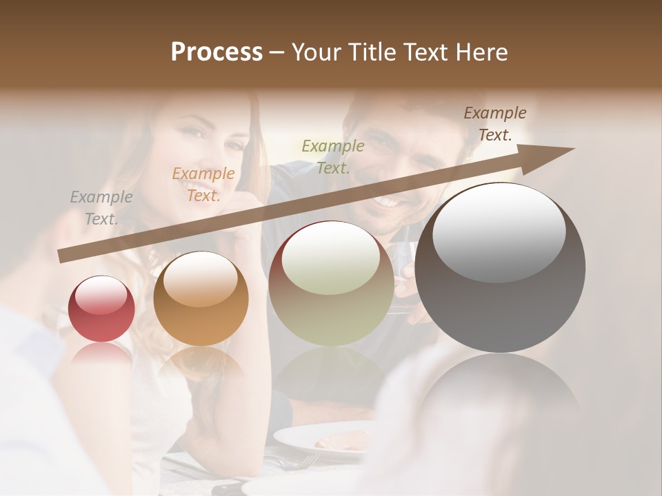 A Group Of People Sitting Around A Table Drinking Wine PowerPoint Template