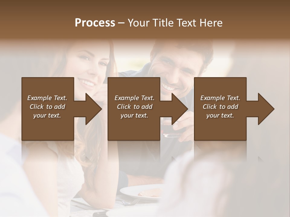 A Group Of People Sitting Around A Table Drinking Wine PowerPoint Template
