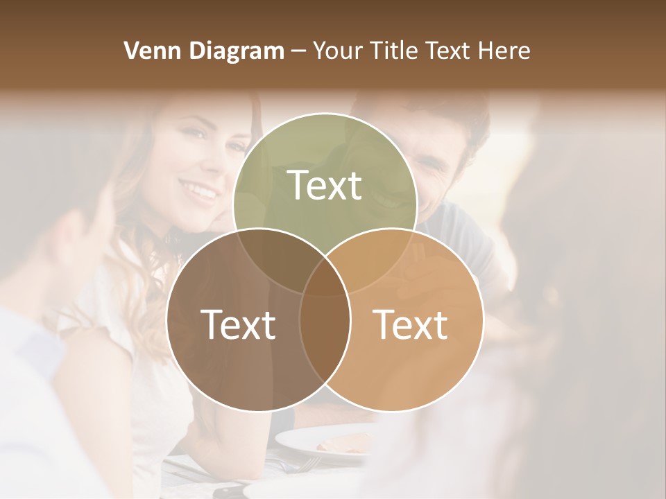 A Group Of People Sitting Around A Table Drinking Wine PowerPoint Template