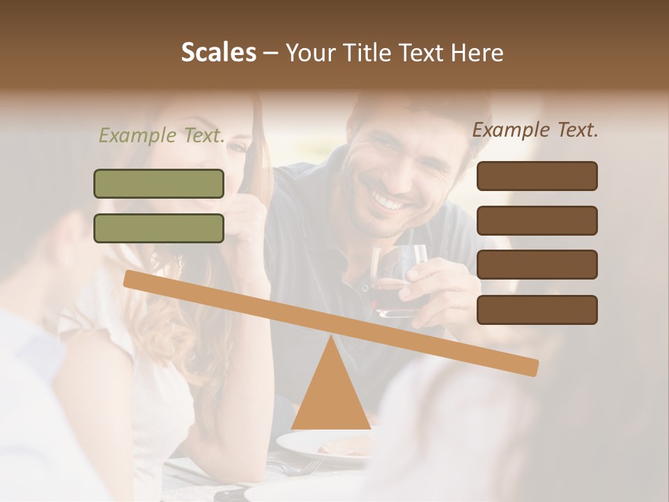 A Group Of People Sitting Around A Table Drinking Wine PowerPoint Template