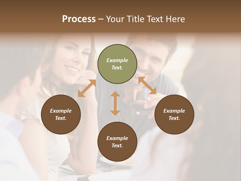 A Group Of People Sitting Around A Table Drinking Wine PowerPoint Template