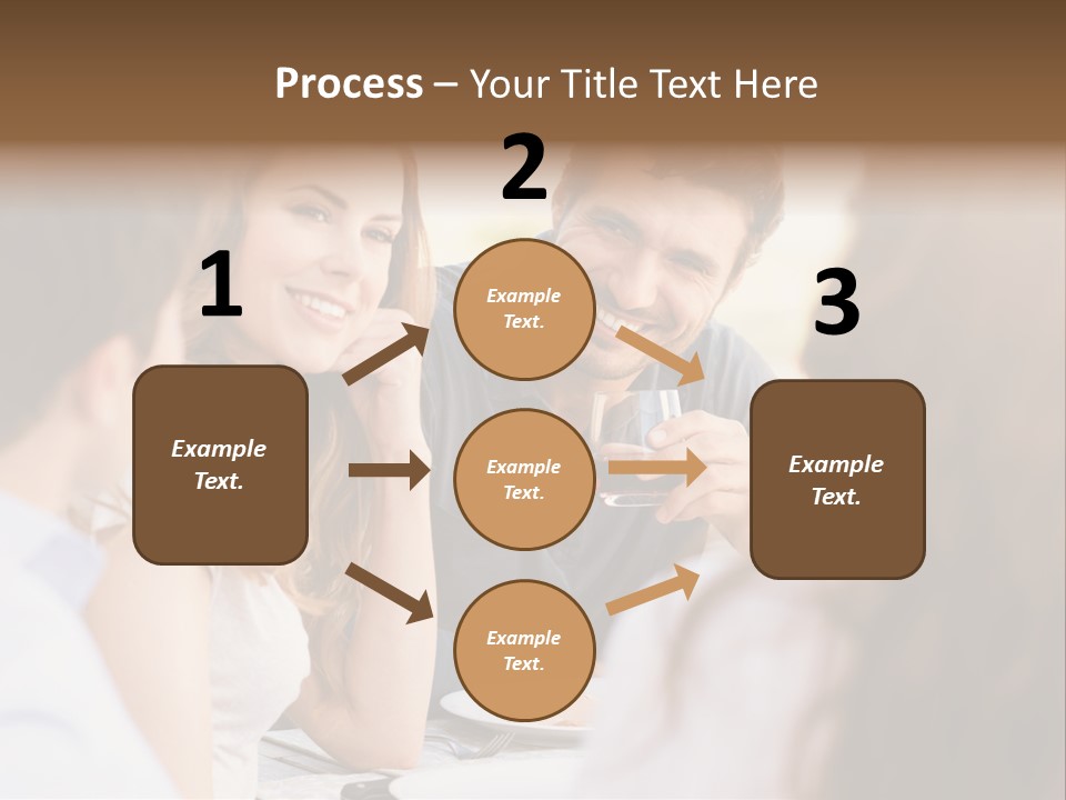 A Group Of People Sitting Around A Table Drinking Wine PowerPoint Template