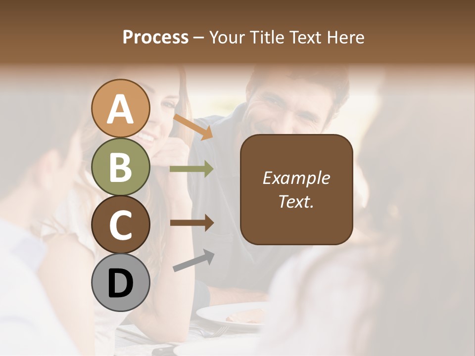 A Group Of People Sitting Around A Table Drinking Wine PowerPoint Template
