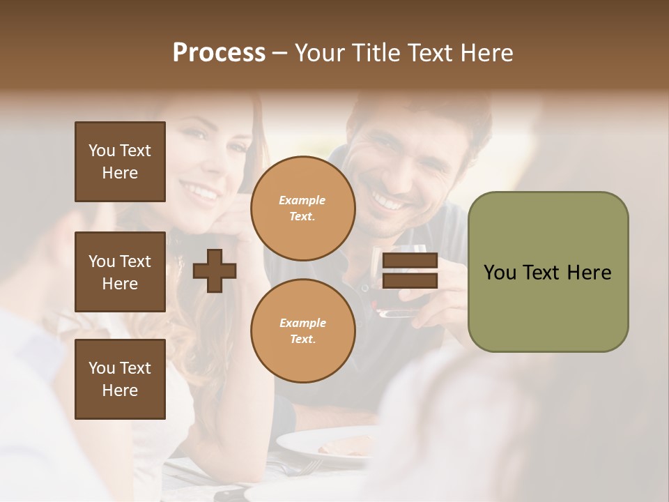 A Group Of People Sitting Around A Table Drinking Wine PowerPoint Template
