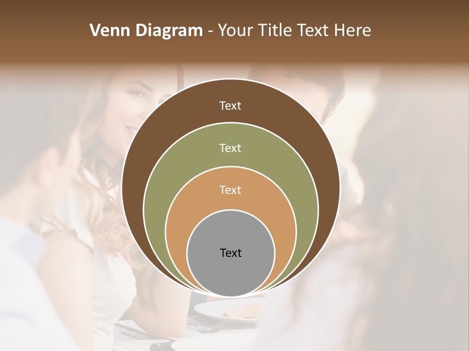 A Group Of People Sitting Around A Table Drinking Wine PowerPoint Template
